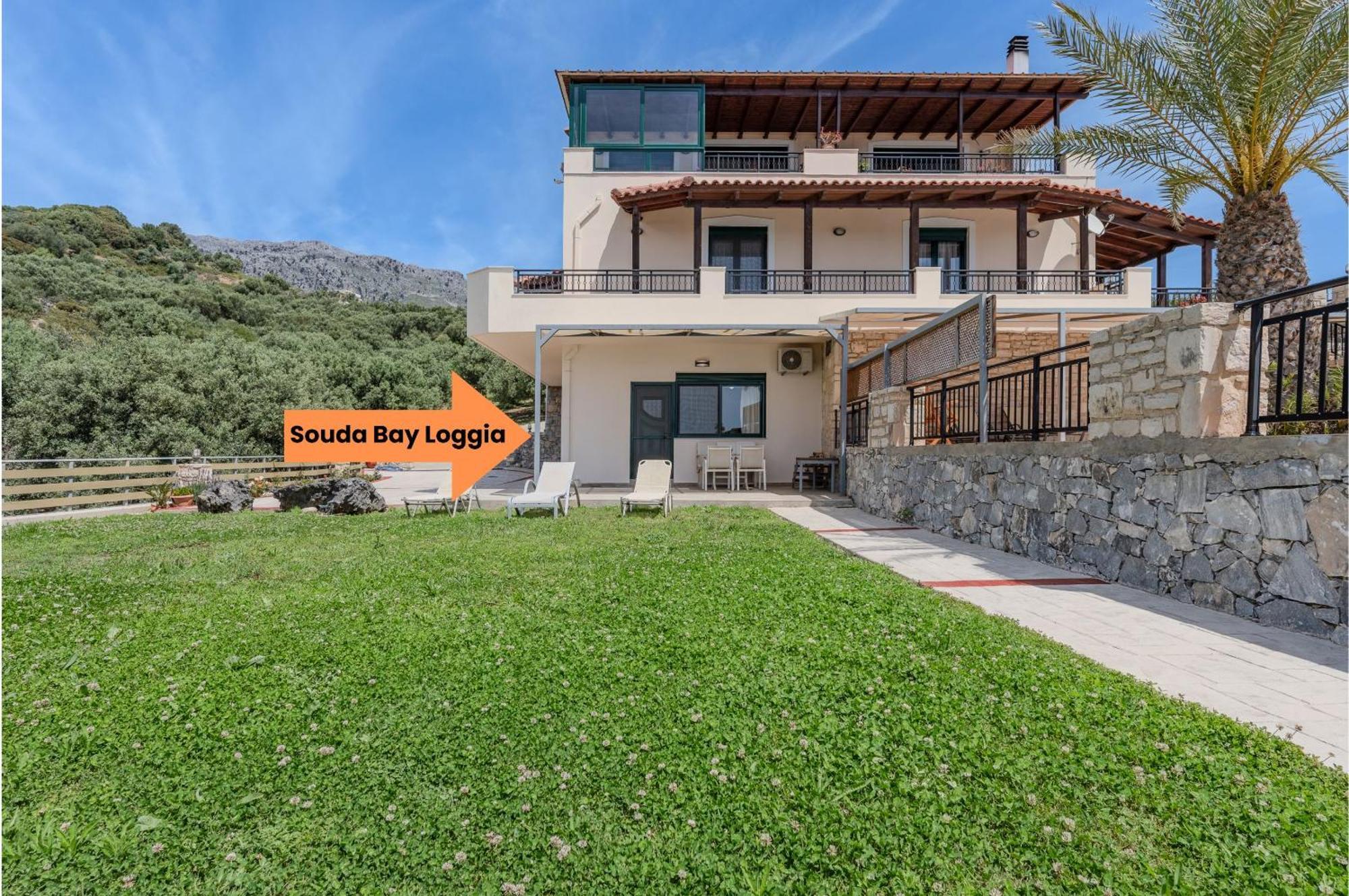 הוילה Sellía Souda Bay Loggia מראה חיצוני תמונה